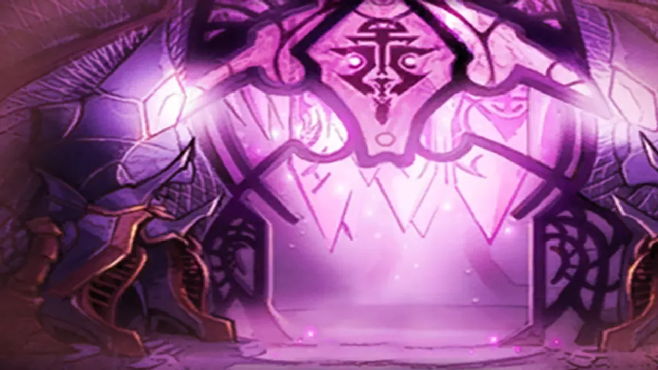 A naaru sigil above a glowing chamber in Tempest Keep