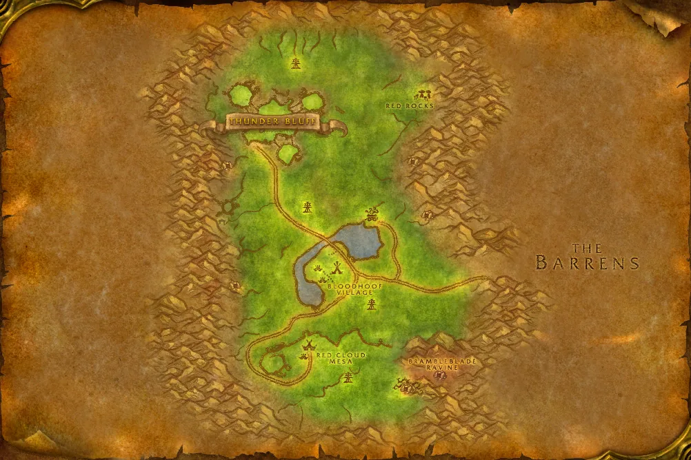 Mulgore map