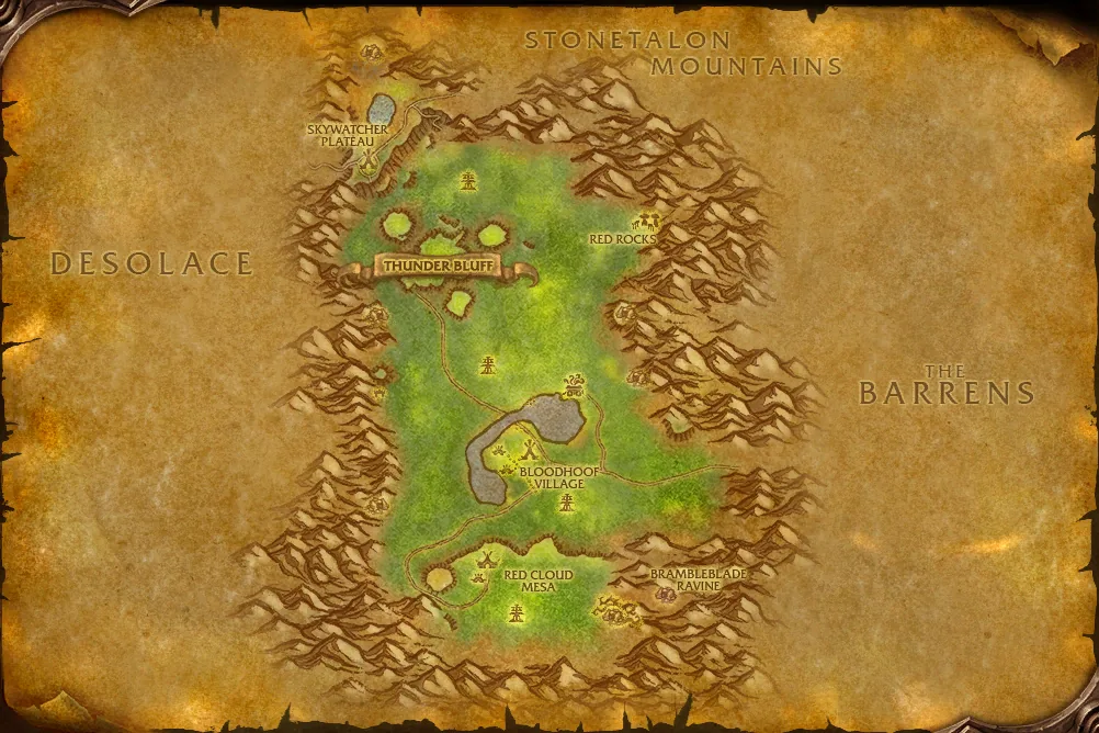 Mulgore map