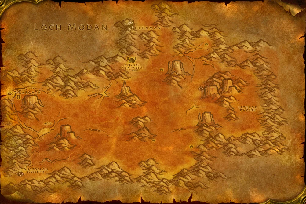 Badlands map