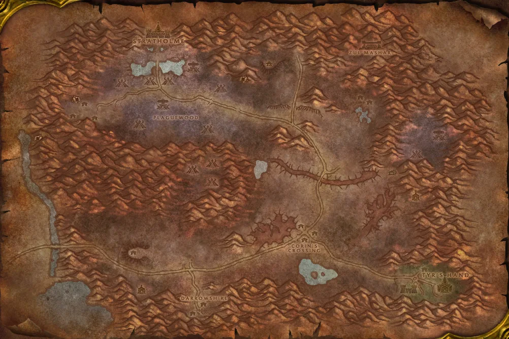 Eastern Plaguelands map