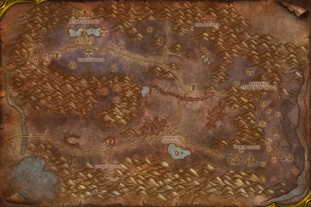 Eastern Plaguelands map