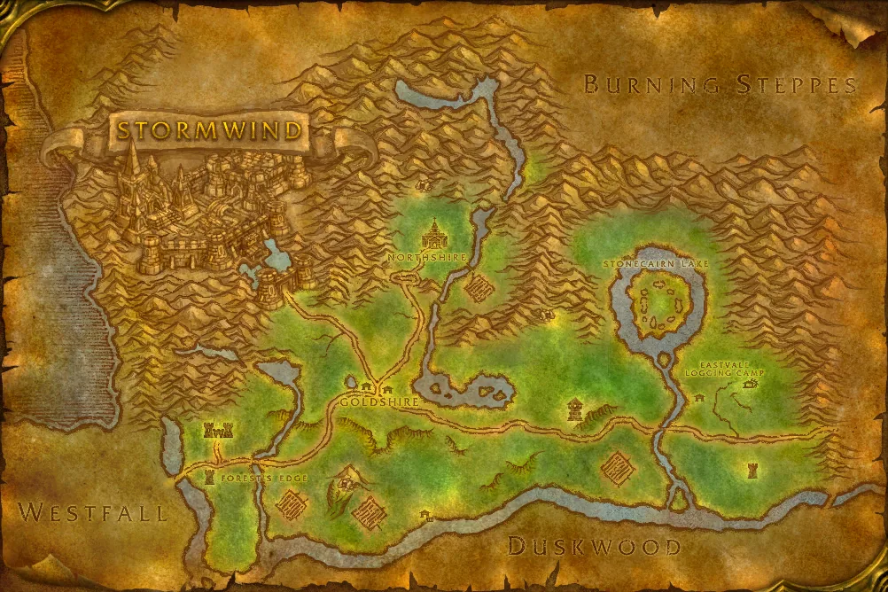 Elwynn Forest map