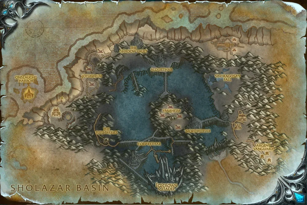 Icecrown map