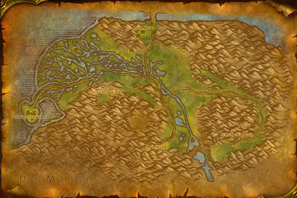 Wetlands map