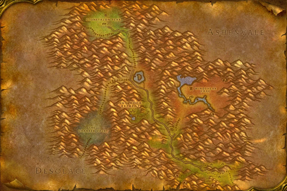 Stonetalon Mountains map