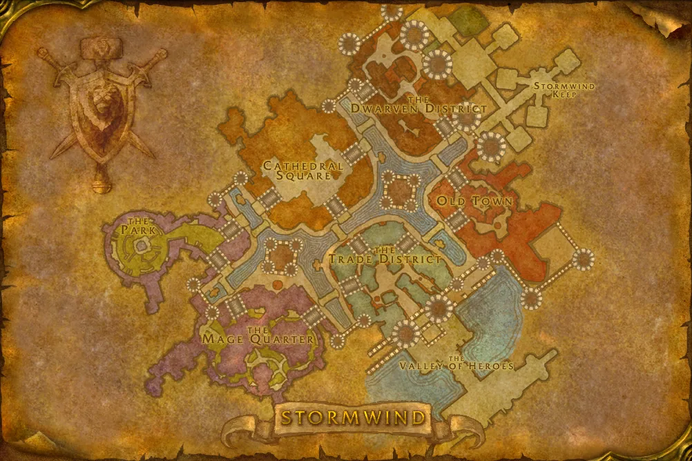 Stormwind City map