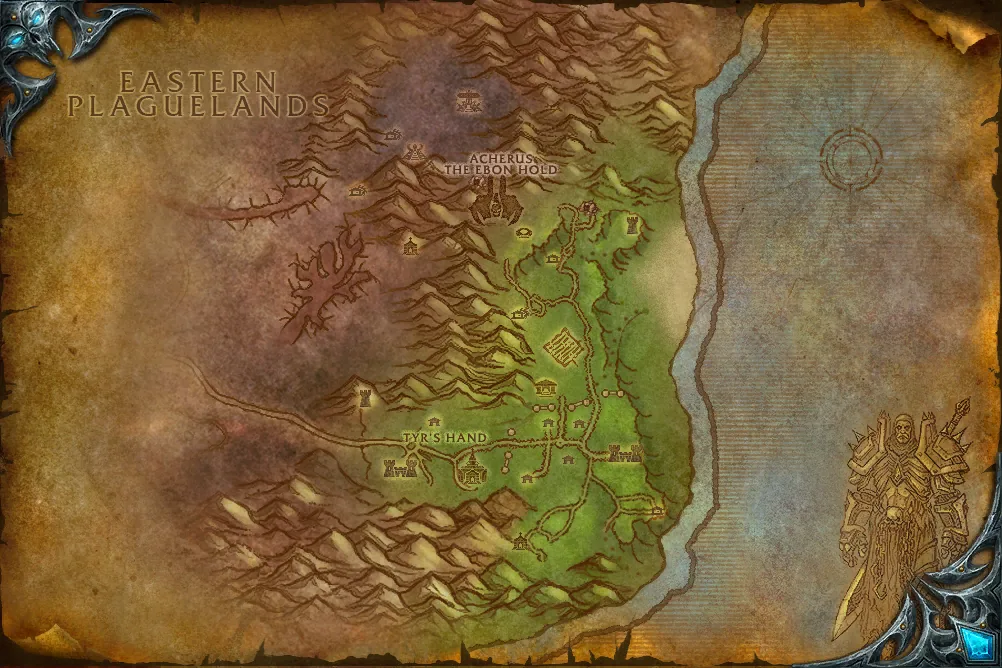 Plaguelands: The Scarlet Enclave map