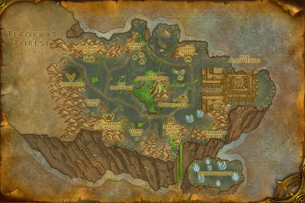 Shadowmoon Valley map