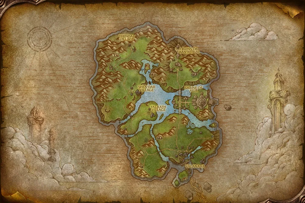 Zephras Isle map