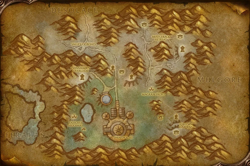Mapa de Shen'dralas