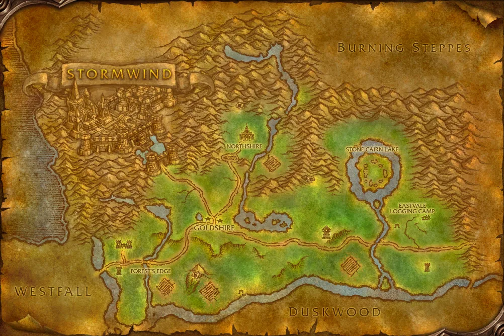 Elwynn Forest map