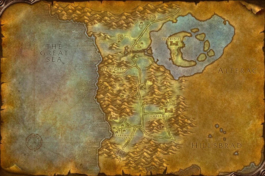 Silverpine Forest map