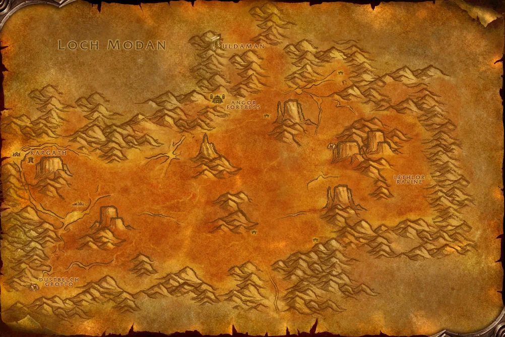 Badlands map