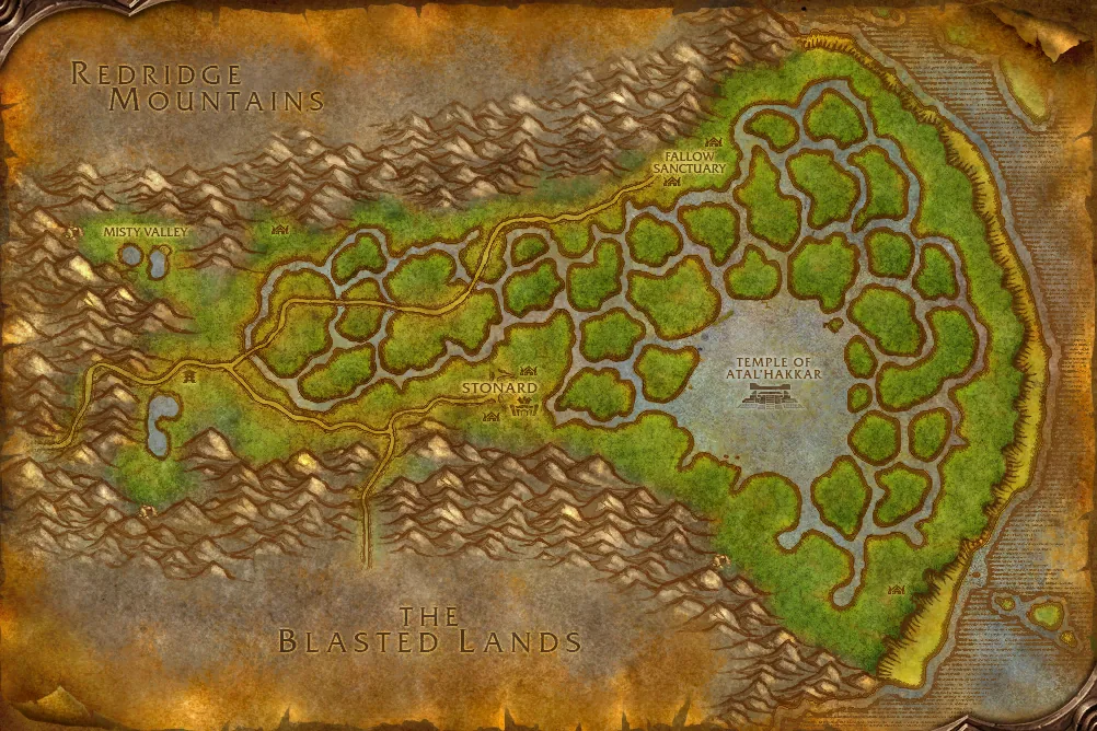 Swamp of Sorrows map