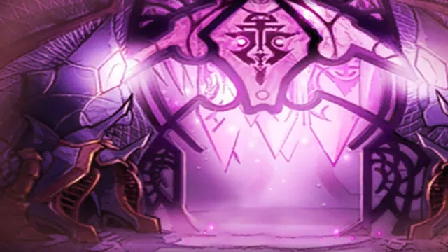 A naaru sigil above a glowing chamber in Tempest Keep