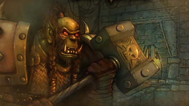 A Blackrock orc warrior in the halls of Blackrock Spire