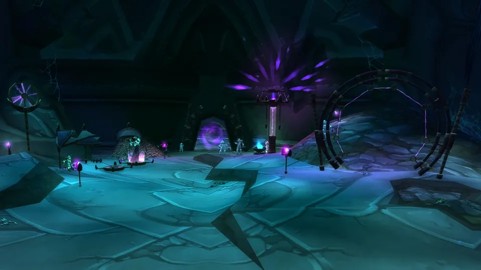 Ethereal-lit chambers of the Mana-Tombs