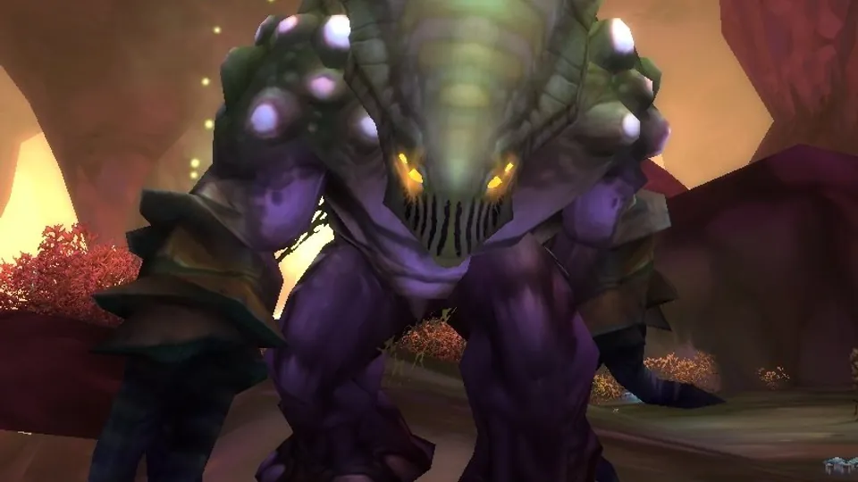 An underbog lord in the fungal caverns of the Underbog