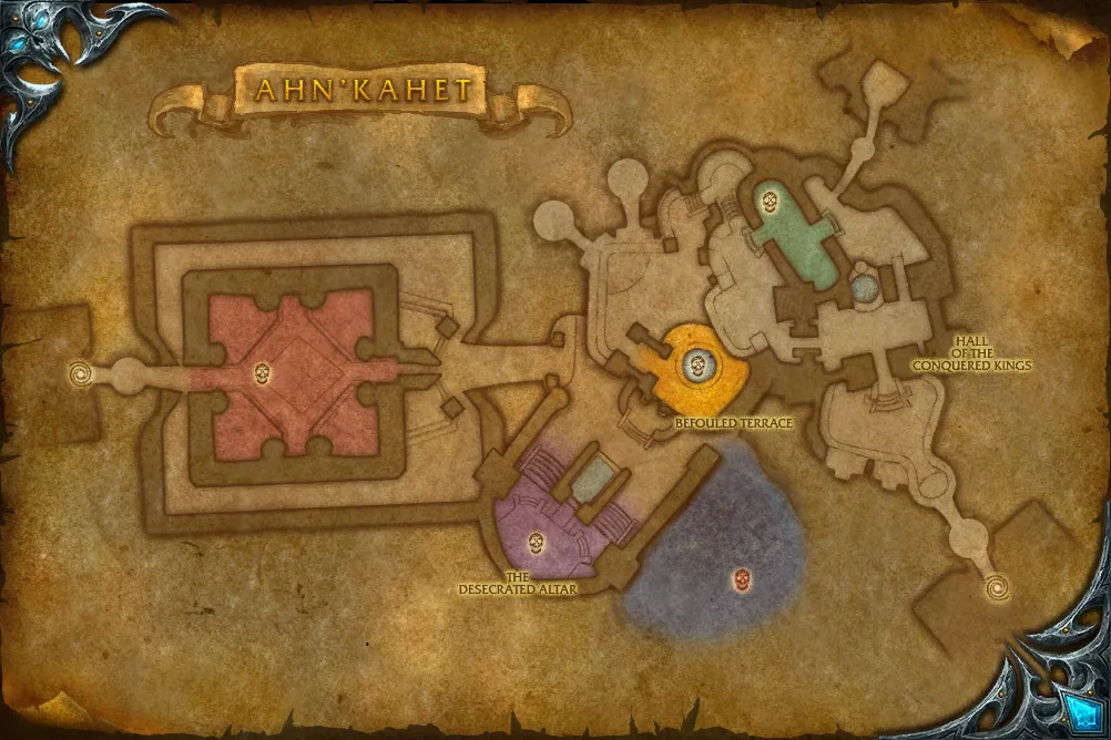Ahn'kahet: The Old Kingdom, interior map