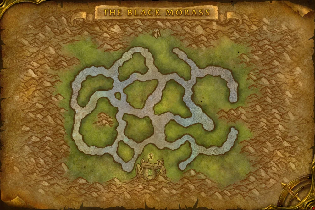 The Black Morass, interior map