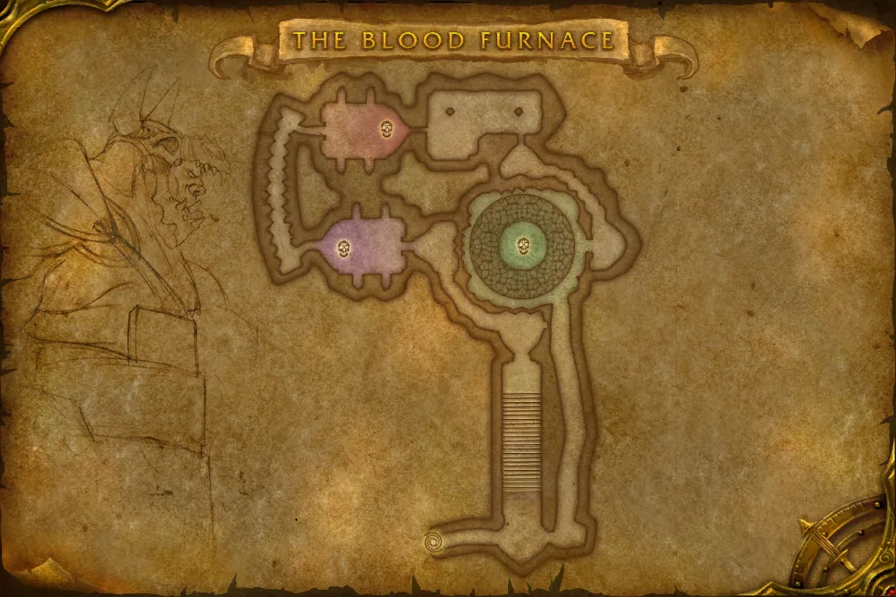 The Blood Furnace, interior map