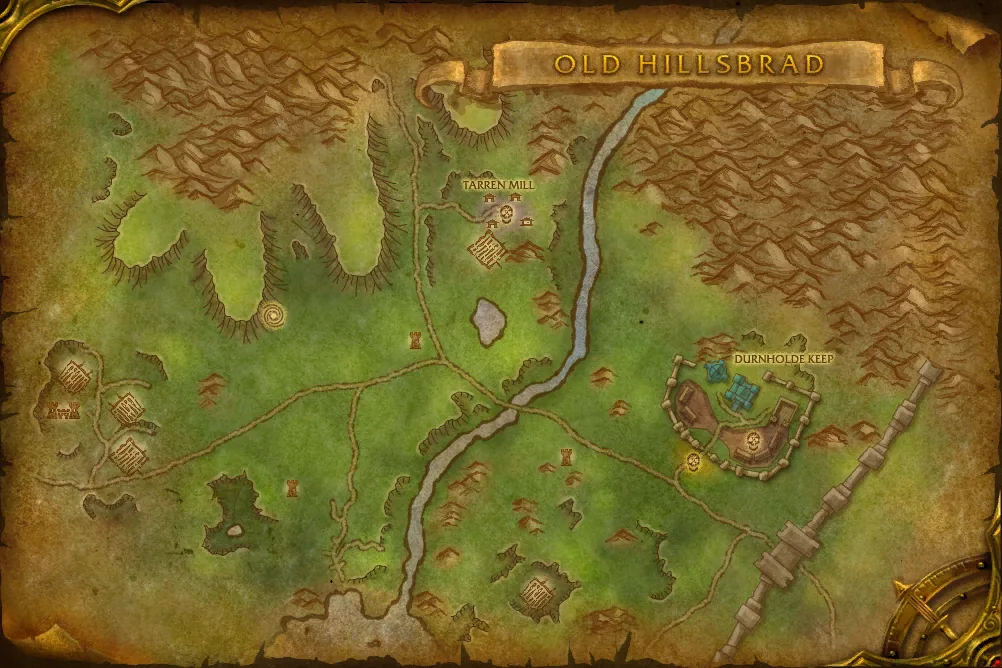 Old Hillsbrad Foothills, interior map