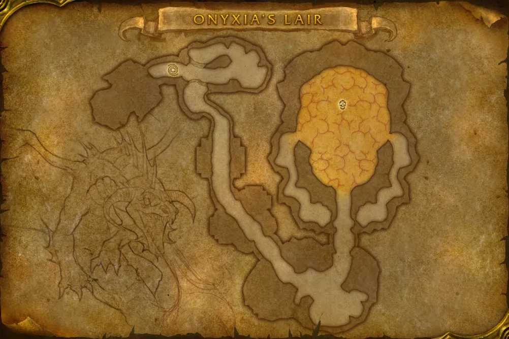 Onyxia's Lair, interior map