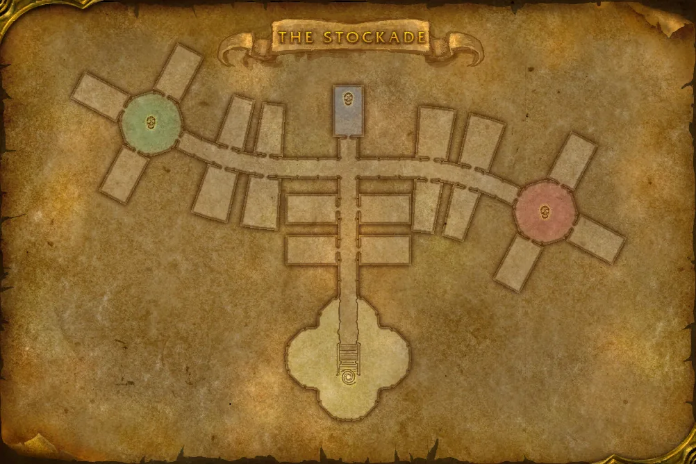 The Stockade, interior map