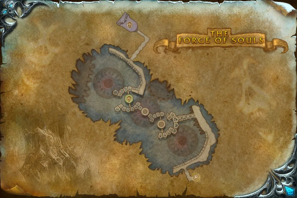 The Forge of Souls, interior map