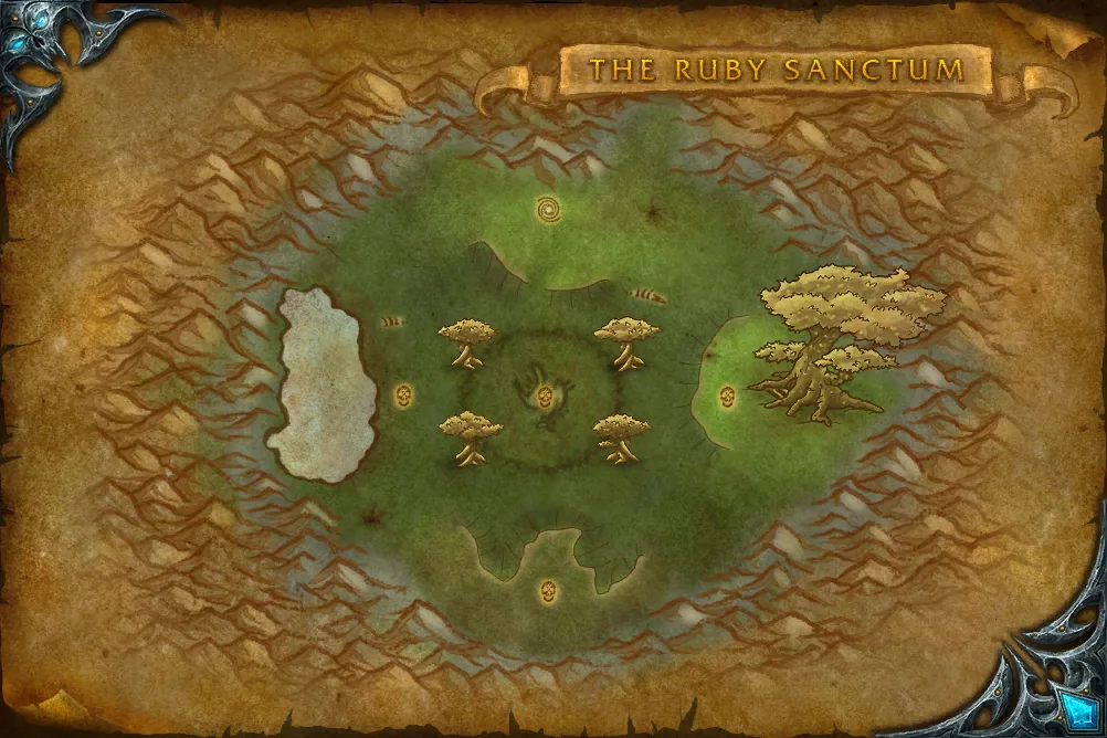 The Ruby Sanctum, interior map