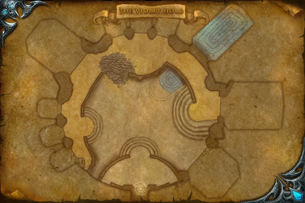 Le fort Pourpre, carte intérieure