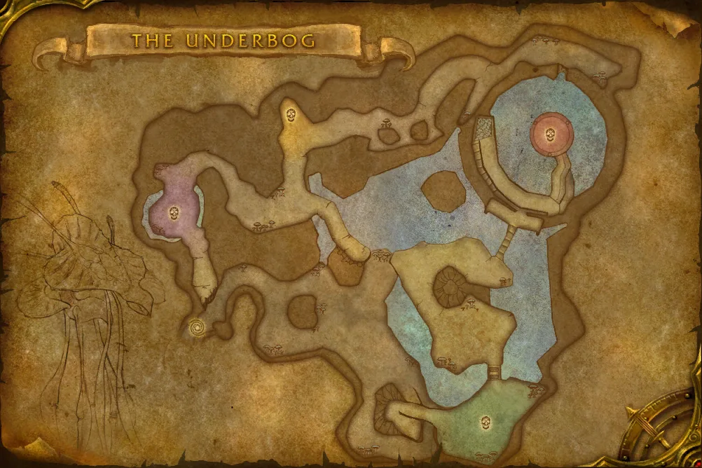 The Underbog, interior map