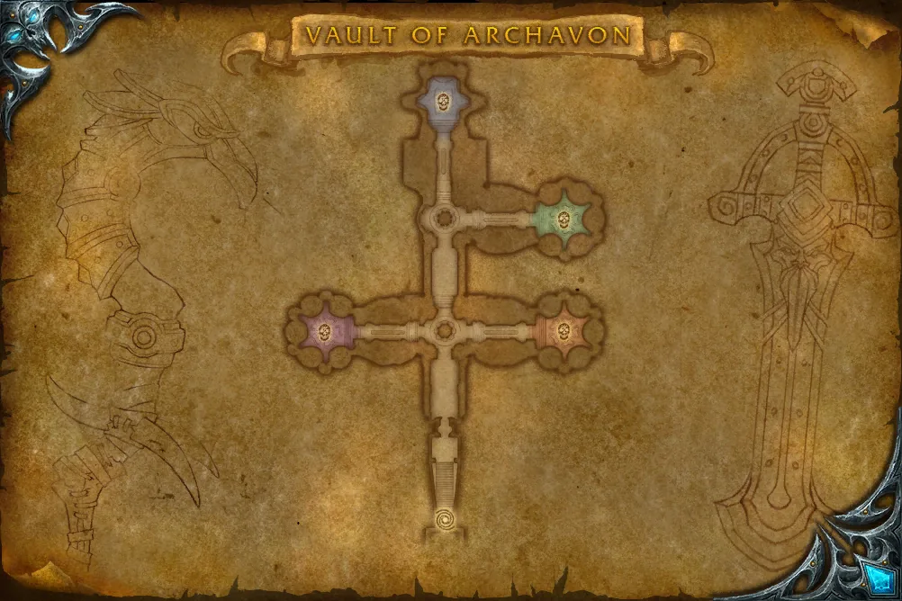 Vault of Archavon, interior map