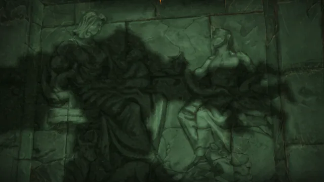 Titan carvings and a stone vault door deep in Uldaman