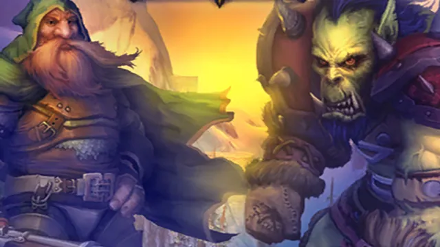A Stormpike dwarf and a Frostwolf orc in the snows of Alterac Valley