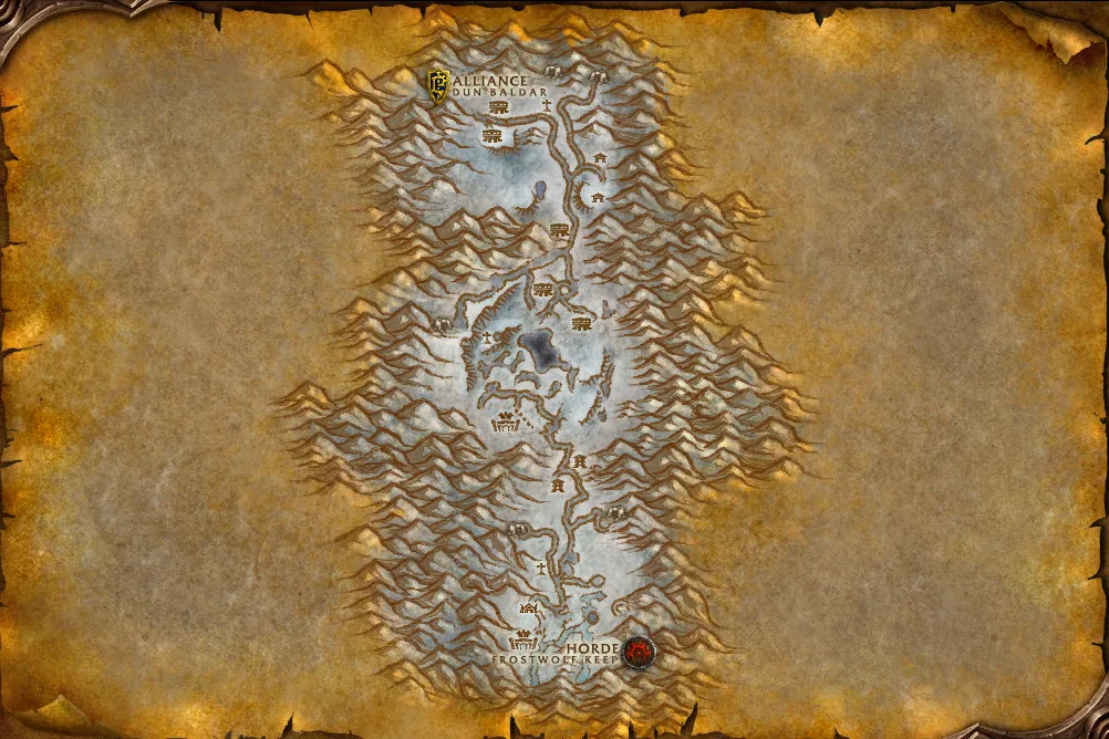 Map of Alterac Valley