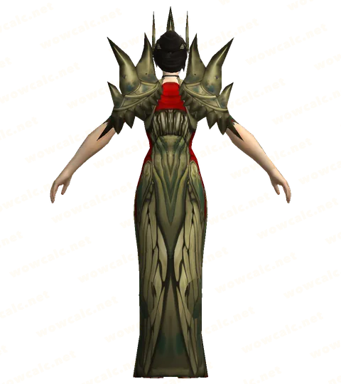 Gewänder des Orakels, Rückansicht
