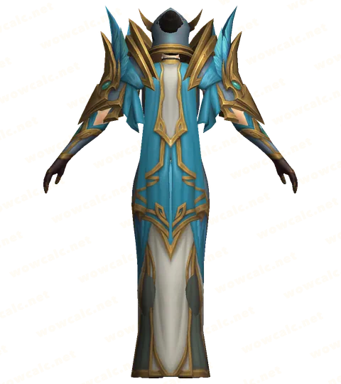 Gewand des Shen'dorei-Magisters, Rückansicht