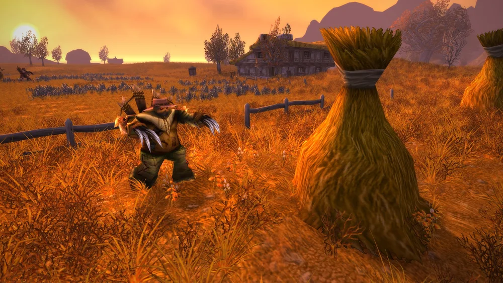WoW Classic screenshot of a warrior in Westfall