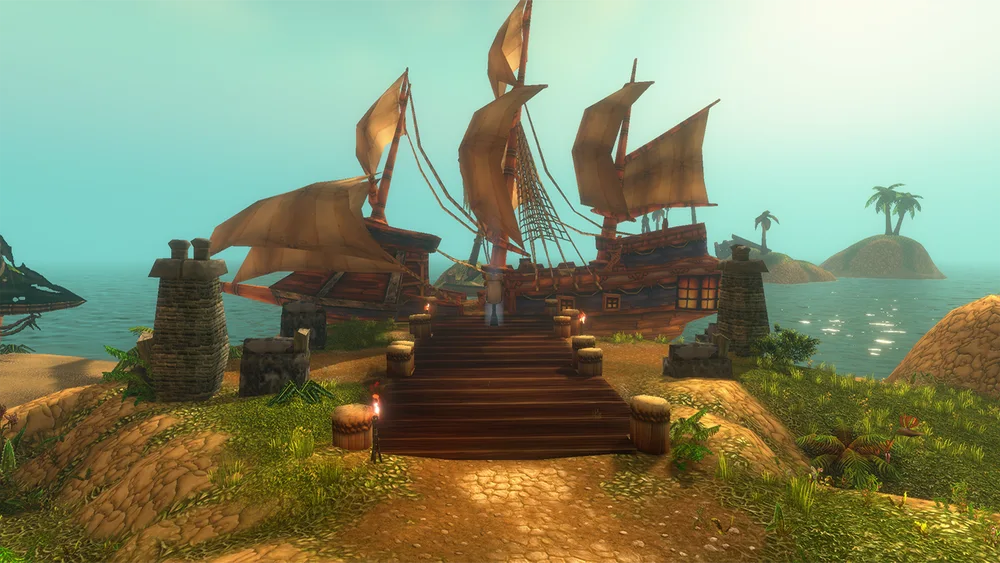 A ship and coastal capture area in Darkspear Islands