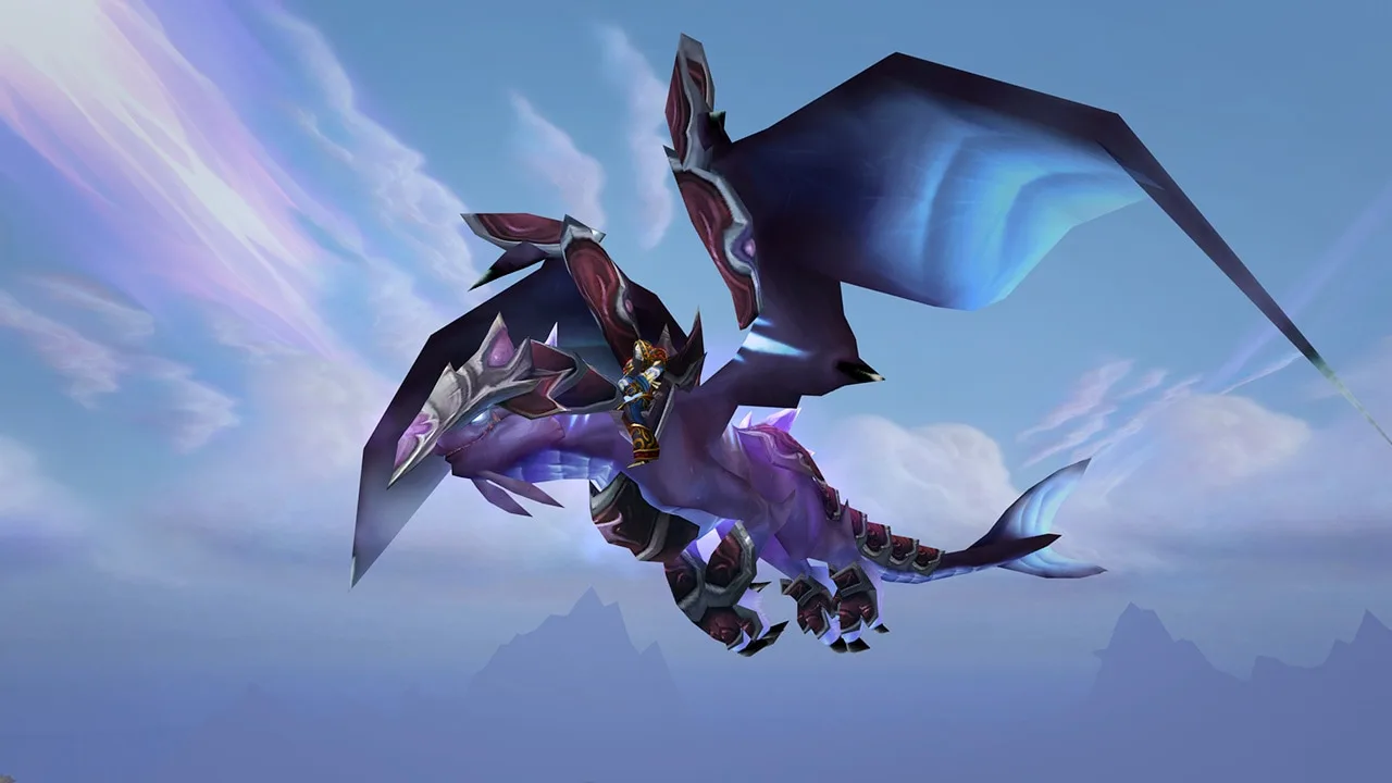 An armored Netherdrake Arena reward mount