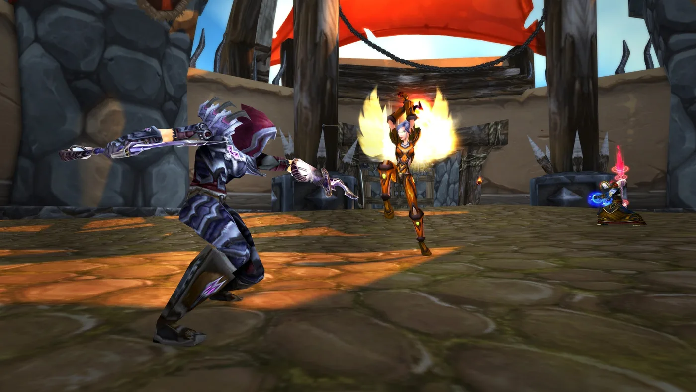 Players compete in the Nagrand Arena