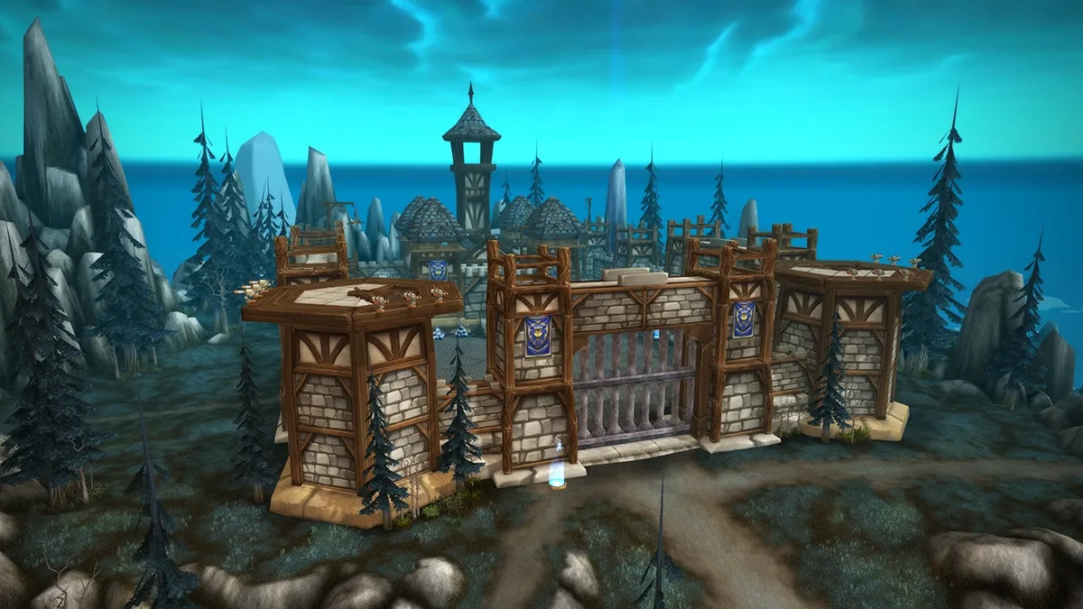 The Alliance keep on the Isle of Conquest