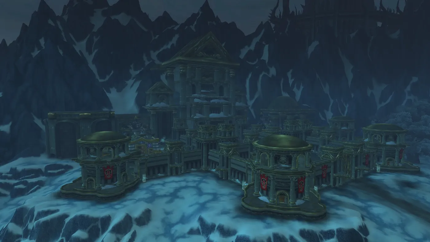 Wintergrasp Fortress at night